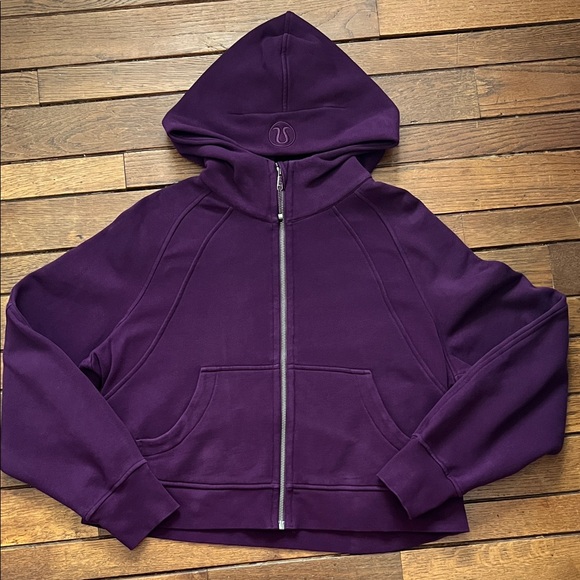 Lululemon Scuba Oversized Full Zip Hoodie M/L Dramatic Magenta Purple NWT - Picture 2 of 5